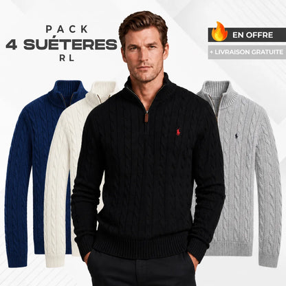 Pack de 4 Pulls Polo RL Premium